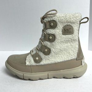 Sorel Women's Cozy Winter Boots in Cream and Tan